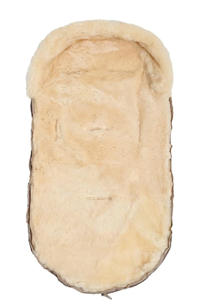 Lammfellfußsack In Beige - 9-36 Monate – Bild 4