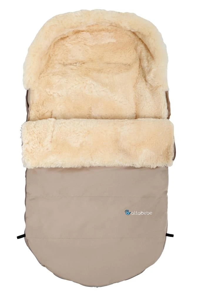 Lammfellfußsack In Beige - 9-36 Monate