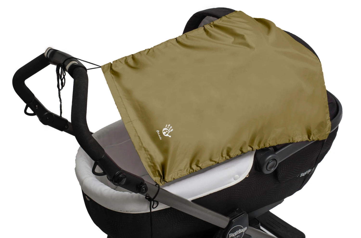 Sonnensegel Mit UV Schutz Für Kinderwagen/Buggy In Khaki – Bild 2