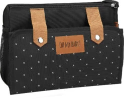 Badabulle Kinderwagen Organizer Easy Travel, Schwarz/karamel