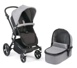 Kinderwagen "Passo" In Jeans Grau