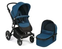 Kinderwagen "Passo" In Melange Blau