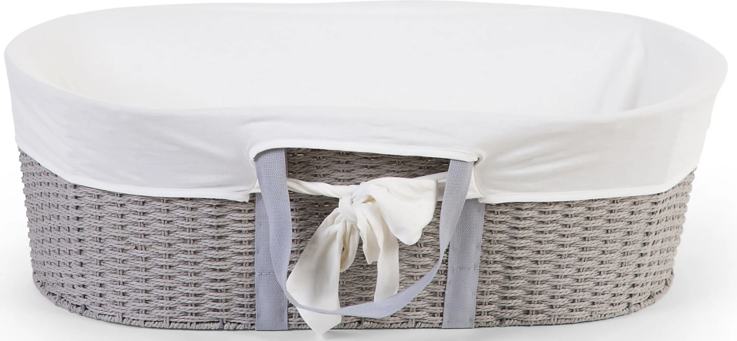 Childhome Bezug Für Moses-Korb, Weiß – Bild 2