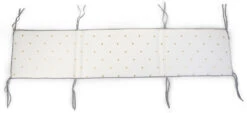 Childhome Nestchen, Punkte Gold, Grau/weiß, 35x170 Cm