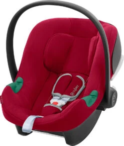 CYBEX Babyschale Aton B2 I-Size Inkl. Base One, Dynamic Red-mid Red