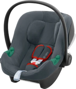 CYBEX Babyschale Aton B2 I-Size Inkl. Base One, Steel Grey-mid Grey