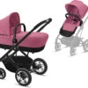 CYBEX Kombi Kinderwagen TALOS S, 2in1, Magnolia Pink/ Purple