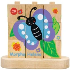 EverEarth Von Der Raupe Zum Schmetterling - Stapelpuzzle