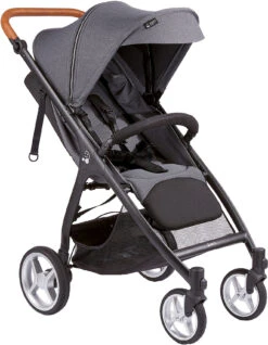Buggy SMILOO HAPPY+, Black/cognac, Steel Grey