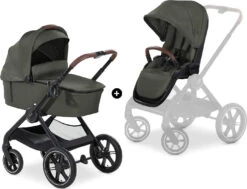 HAUCK Kombikinderwagen Walk N Care Air Set, Dark Olive