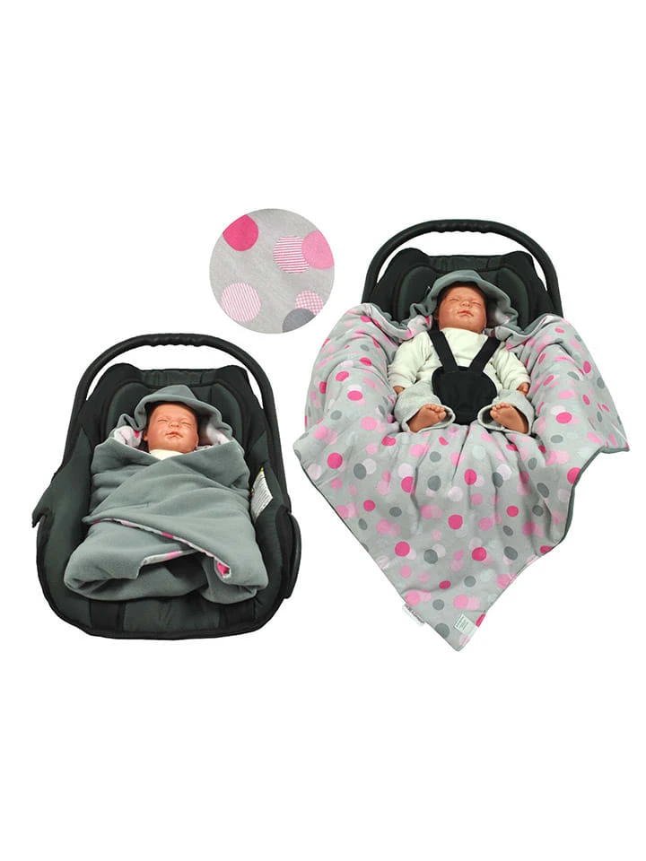 Winter-Einschlagdecke In Rosa/ Grau - (L)70 X (B)70 Cm – Bild 3