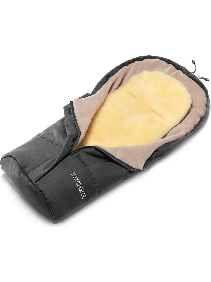 Lammfell-Fußsack "Leni" In Grau - (L)80 X (B)34 Cm – Bild 2