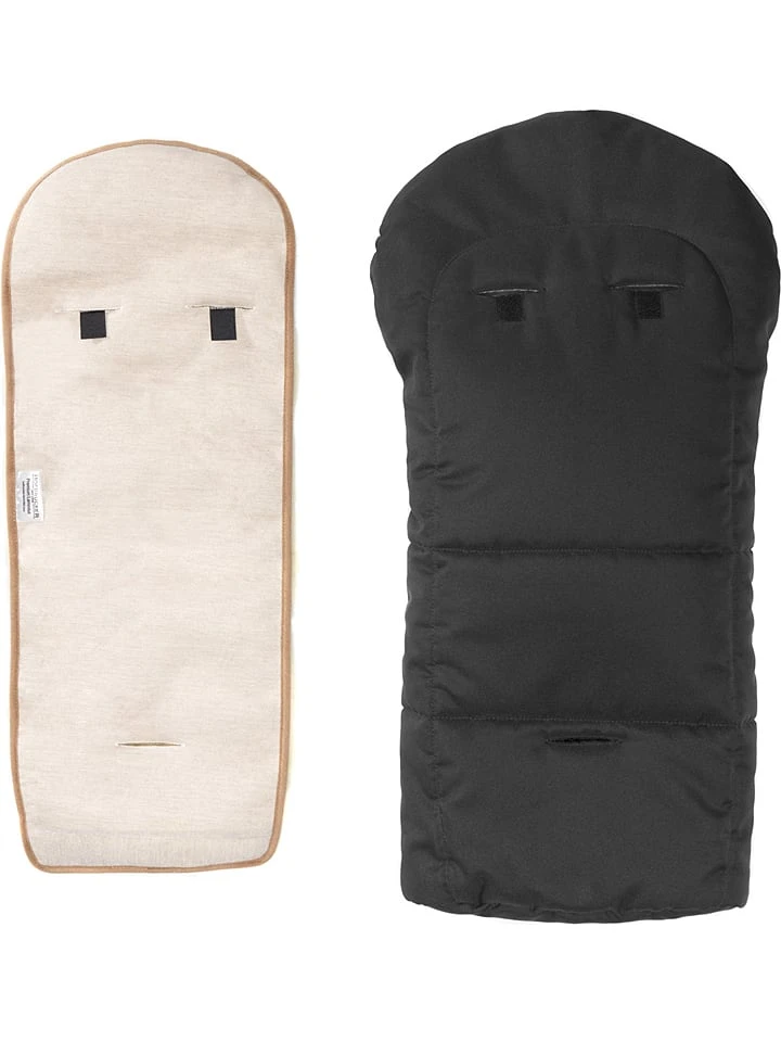 Lammfell-Fußsack "Leni" In Grau - (L)80 X (B)34 Cm – Bild 3