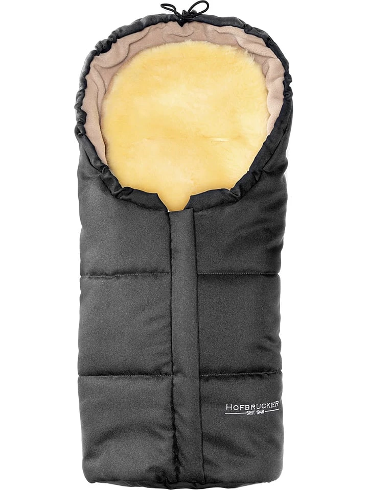 Lammfell-Fußsack "Leni" In Grau - (L)80 X (B)34 Cm