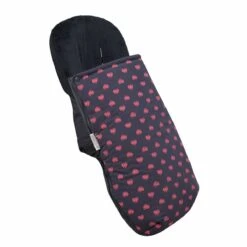 Wasserdichte Universaltasche Mit Fleecefutter Für Kinderwagen In Fluor Heart