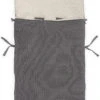 Jollein Fußsack Für Kinderwagen Und Babyschal, Bliss Knit Storm Grey