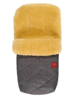 Lammfell-Fußsack "Natty" In Anthrazit - (L)85 X (B)45 Cm