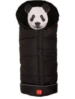 Thermo-Fußsack "Panda" In Schwarz - (L)100 X (B)43 Cm