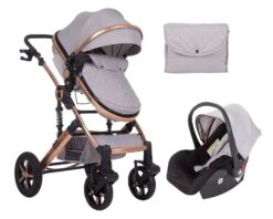 Kinderwagen Darling 3 In 1 In Grau