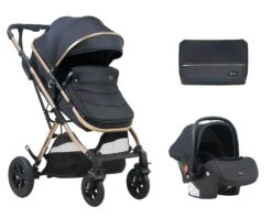 Kombikinderwagen Kaia 3 In 1 In Schwarz