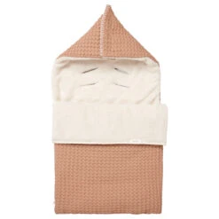 Fußsack 0+ 3 Punkte Plüsch Oslo In Leicht Braun/Kiesel