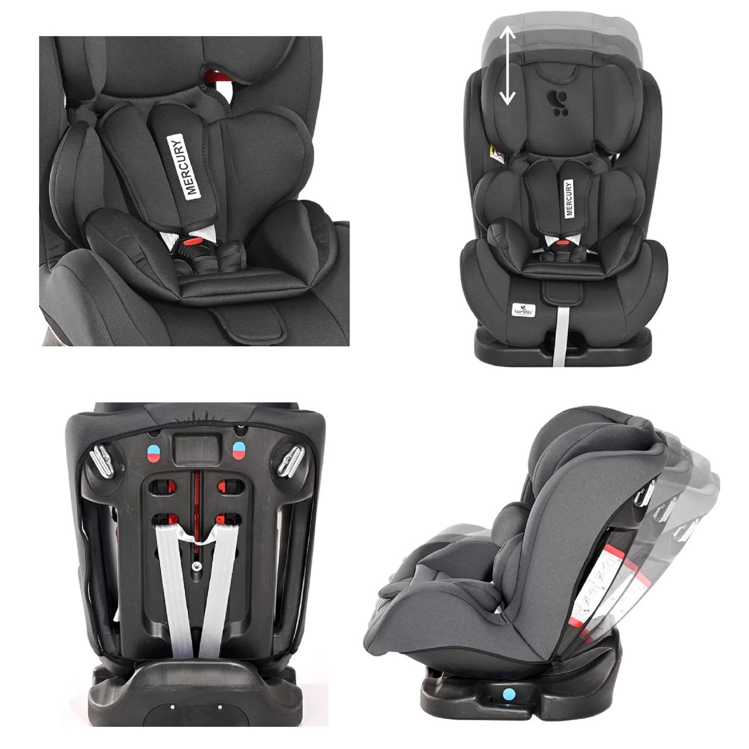 Kindersitz Mercury Gruppe 0+/1/2/3 In Schwarz – Bild 2
