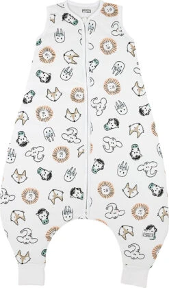 Jersey Schlafsack Jumper, Zootiere Weiß