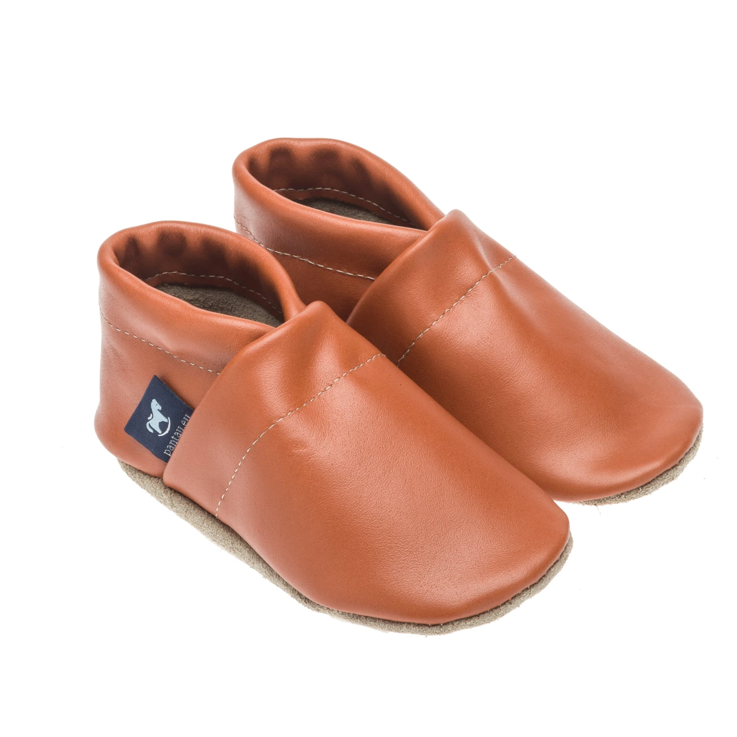 Lauflernschuhe / Lederpuschen Uni Orange