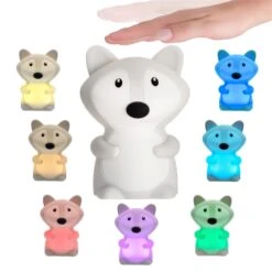 Nachtlicht Good Night Fox In Weiß -H:140mm