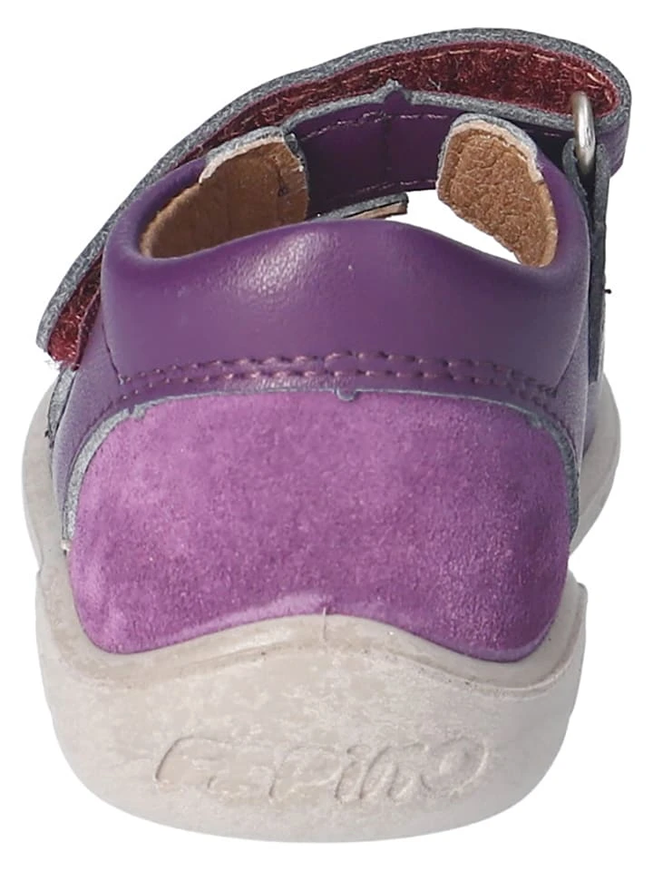 Leder-Sandalen "Betty" In Lila – Bild 5