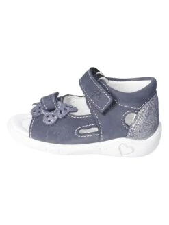 Leder-Sandalen "Silvi" In Dunkelblau