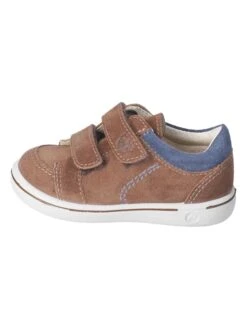 Leder-Sneakers "Timmi" In Hellbraun