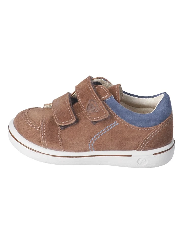 Leder-Sneakers "Timmi" In Hellbraun