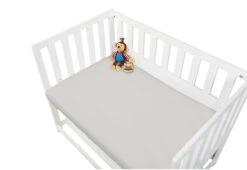 Pinolino Jersey-Spannbetttücher Für Wiegen Anstellbettchen Im Doppelpack In Grau