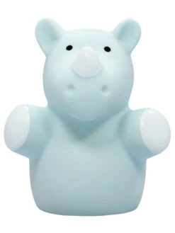 Reer LED-Nachtlicht "Lumilu Mini Zoo - Rhino" In Hellblau - (H)8,5 Cm