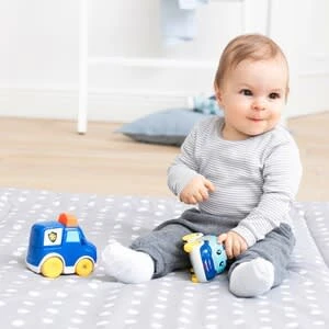 Polizeiauto Push & Go In Mehrfarbig – Bild 3