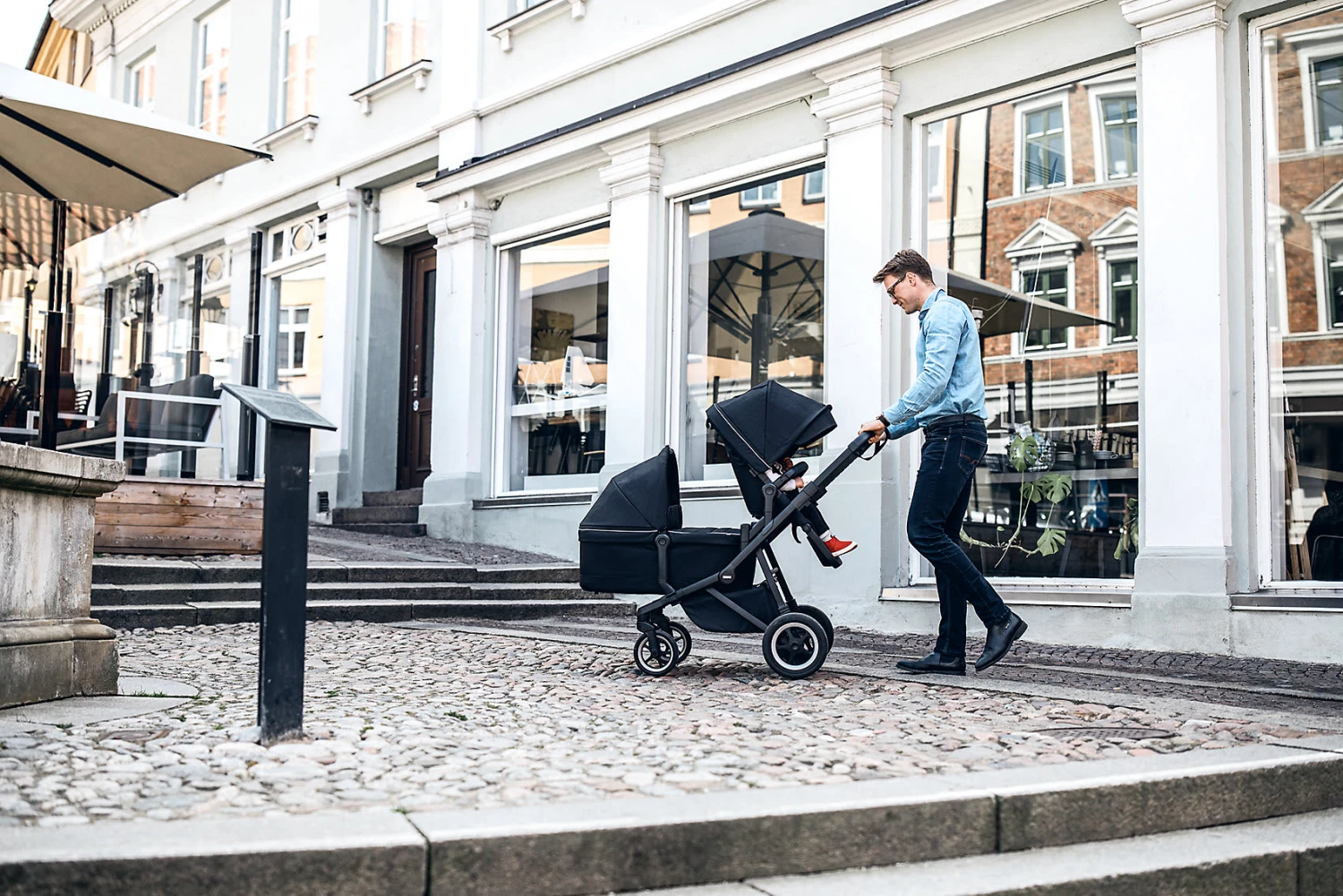 Thule Sleek Sibling Seat, Geschwistersitz Grey Melange – Bild 3