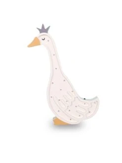 Holz-Nachtlicht "Goose" In Weiß - (B)26 X (H)38 Cm