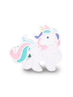 Holz-Nachtlicht "Unicorn" In Weiß - (B)35 X (H)32 Cm